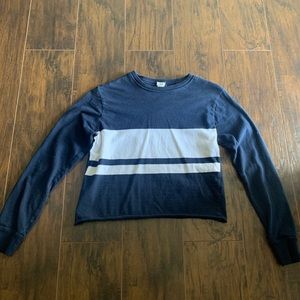 Garage Navy blue cropped long sleeve